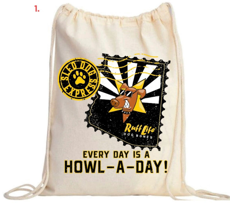 Reusable Howl-A-Day Canvas Tote Bag